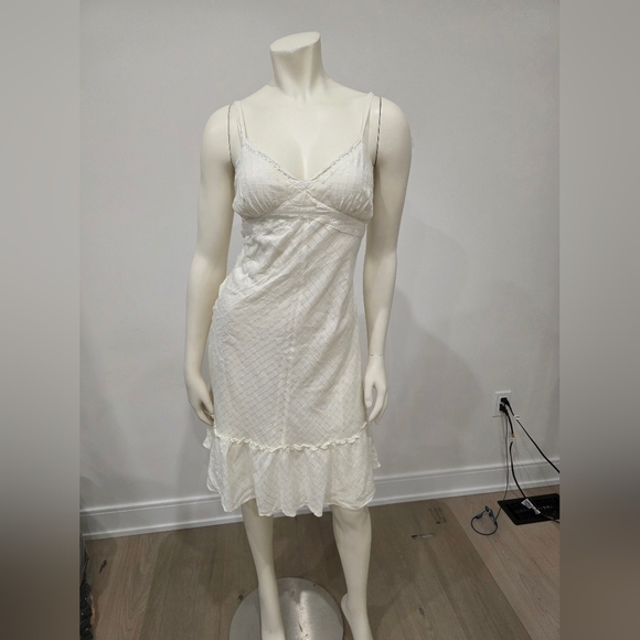 GAP Ivory Eyelet Cotton Midi Dress - Picture 1 of 14